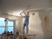штукатурка потолка ротбандом видео